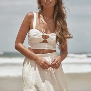 Elegant White Crop Top